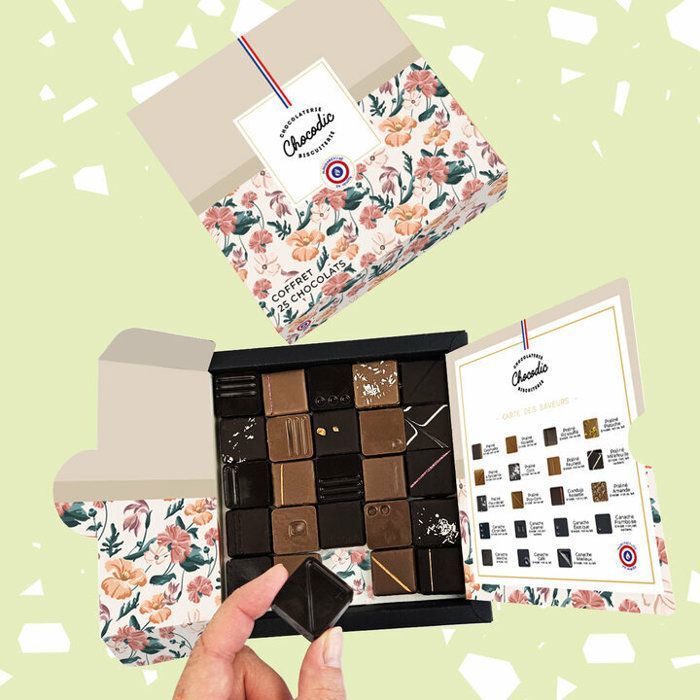 Coffret Pralinés et Ganaches - 25 chocolats