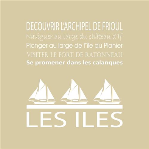 Tableau sur toile les îles vison 30x30 cm CEANOTHE Décoration Murale Art Décoratif Muraux Peinture Imprimée en HD Salon Chambre Bureau Fabriqué en France