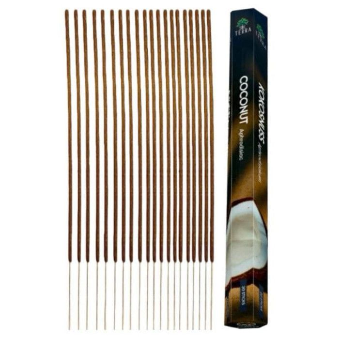 Encens sans charbon Noix de Coco 20 bâtons  Terra