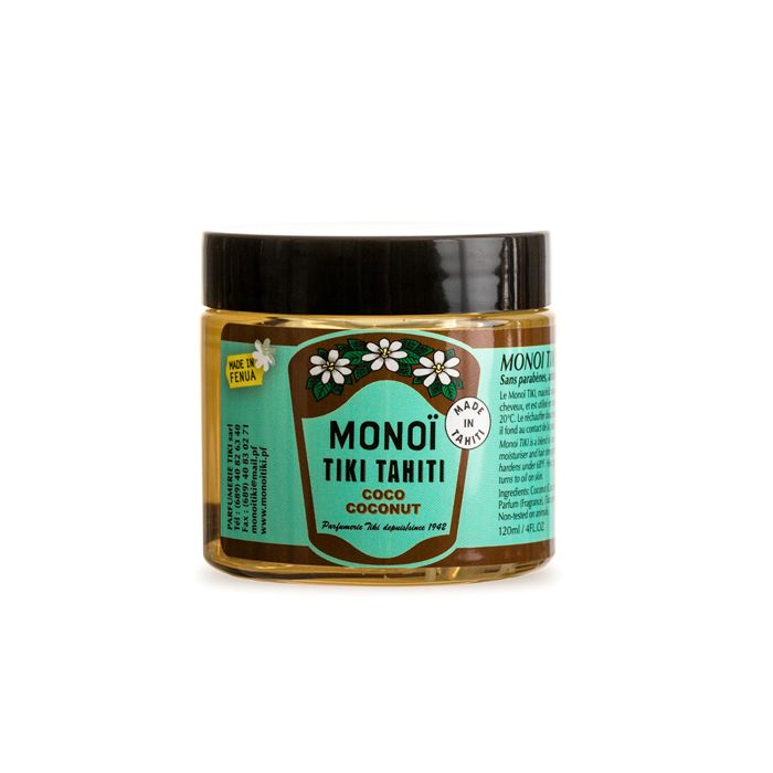 Soin du corps - MONOÏ TIKI TAHITI - Coco - 120 ml - Pot - Label AO