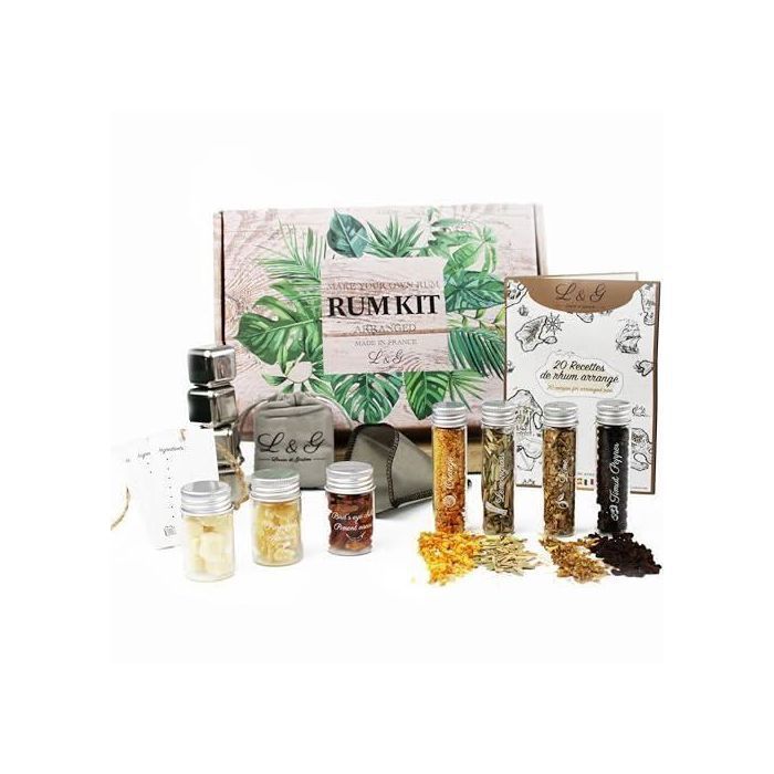 L&G® Kit Découverte dÉpices pour Rhum Personnalisé - Coffret DIY Exclusif pour Homme-Femme