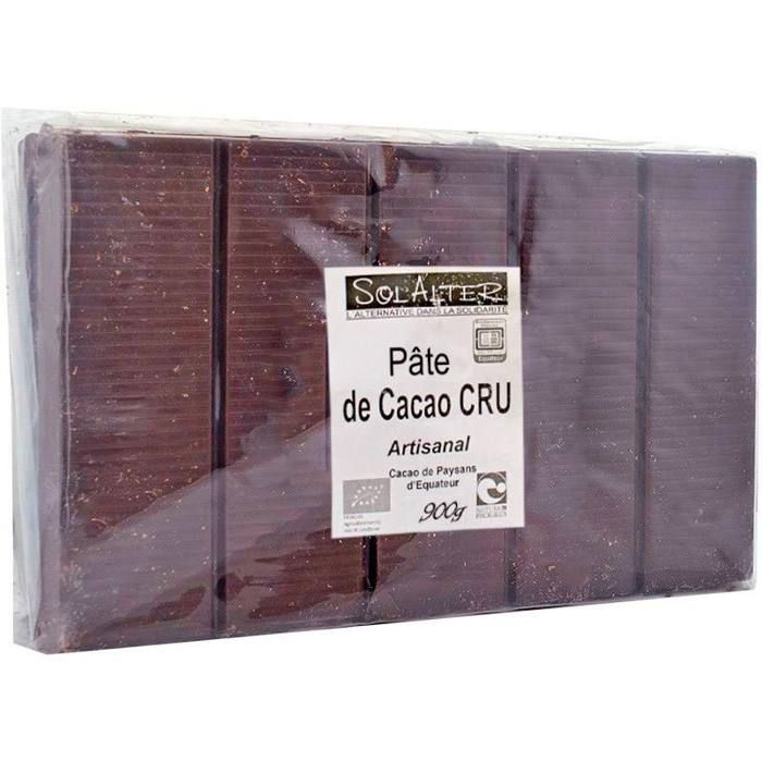 Pâte de cacao artisanal bio équitable