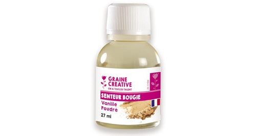Parfum pour bougie - senteur vanille poudrée - 27 ml