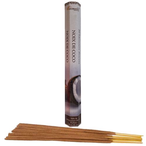 20 bâtonnets d'encens aromatika senteur noix de coco