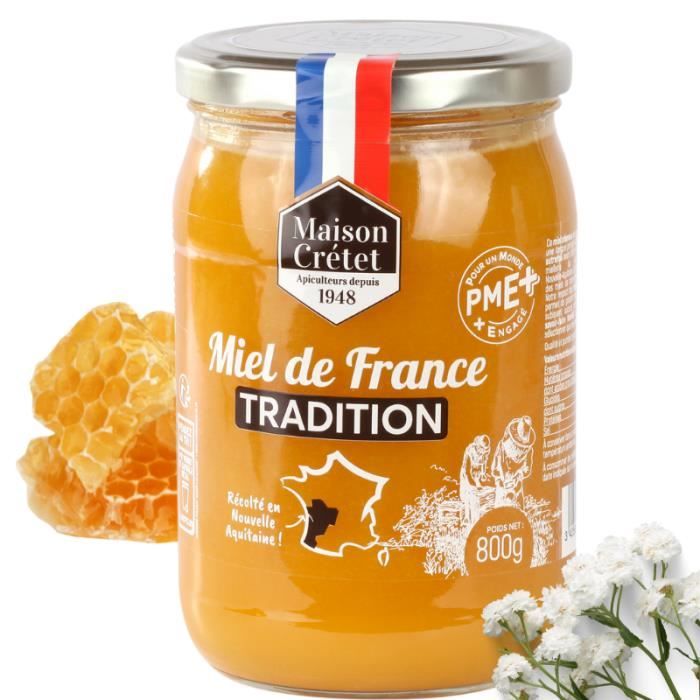 Maison Crétet-Miel de france tradition-crémeux-récolte artisanale-800g