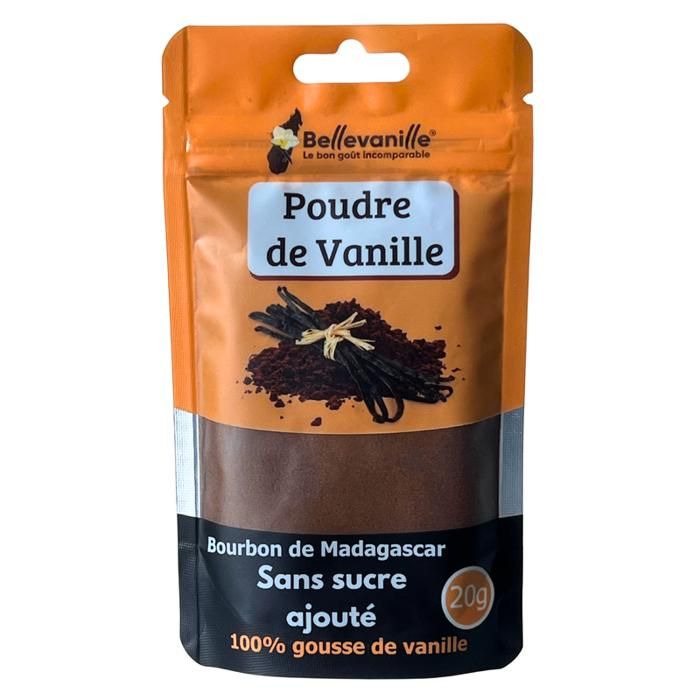 Poudre de vanille Bourbon de Madagascar 20g – Arôme intense gousse entière idéale pour pâtisserie desserts et cuisine