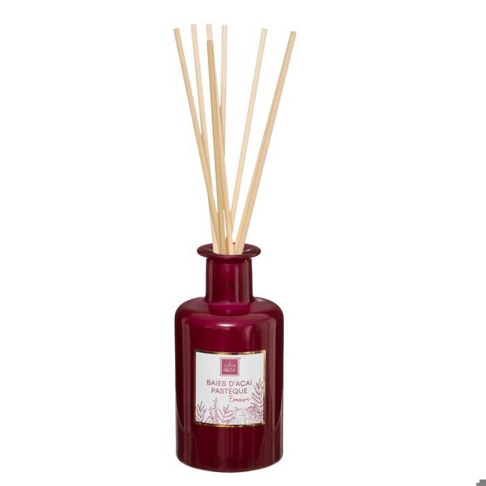 Diffuseur de parfum Maël 200ml verre baies dacaï pastèque - Atmosphera Créateur dintérieur