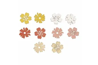Miniatures en bois Ø 3,5 cm - Fleurs de Tahiti
