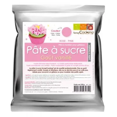 Pâte à sucre parfumée à la vanille, ScrapCooking (Bleu pastel)