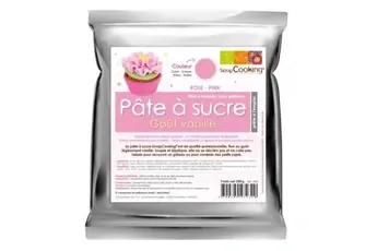 Pâte à sucre parfumée à la vanille, ScrapCooking (Blanc)