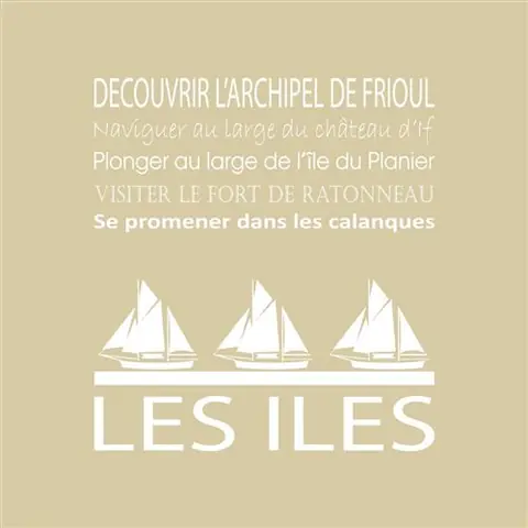 Tableau sur toile les îles vison 30x30 cm CEANOTHE Décoration Murale Art Décoratif Muraux Peinture Imprimée en HD Salon Chambre Bureau Fabriqué en France