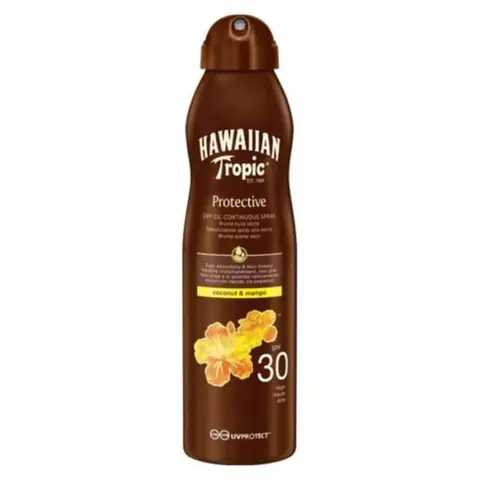 HAWAIIAN TROPIC Brumisateur dhuile solaire sèche - SPF 30 - 180ml