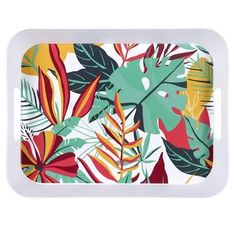 Plateau en plastique paradis exotique (41x32cm) - ANTILLES - ALTOBUY