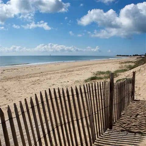 Tableau sur toile Île de Ré Plage 65x65 cm CEANOTHE Décoration Murale Art Décoratif Muraux Peinture Imprimée en HD Salon Chambre Bureau Fabriqué en France