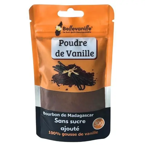 Poudre de vanille Bourbon de Madagascar 30g – Arôme intense gousse entière idéale pour pâtisserie desserts et cuisine