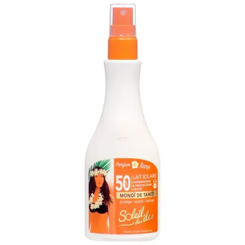 Crème Solaire - Soleil Des Îles - Lait Solaire Monoï - SPF 50 - 150ml - Hydratation UV